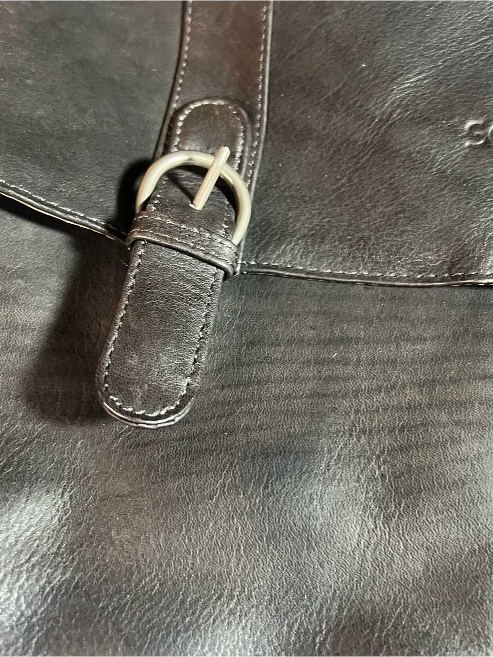solo Black Leather Briefcase Messenger for Men